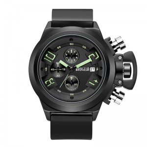 Baogela Chronograph Watch Top Brand Luxury Lumumy Silicone Quartz Wrist Watches Military Sports Wall Wallwatch para el hombre 1606 Verde