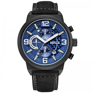 Baogela Men Black Sports Watch Fashion Analog Timing Watch Made Men \\\\ \'s Watch 1709 Black Blue